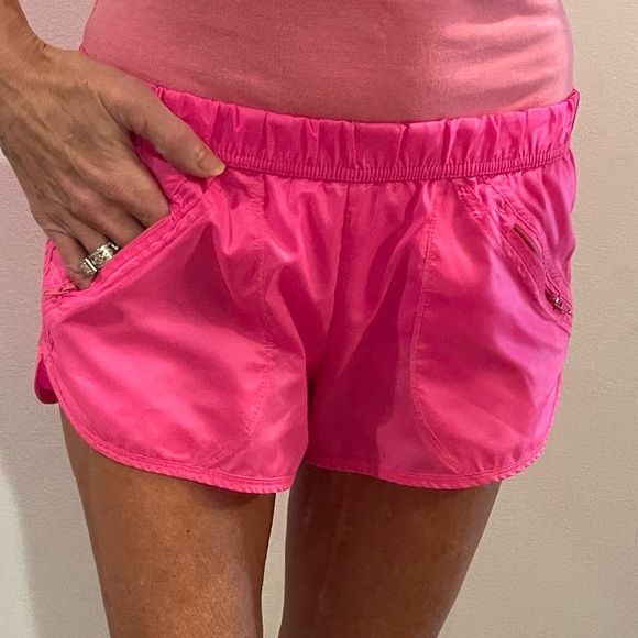 Soffe neon, pink 100% nylon shorts size small - Picture 3 of 11